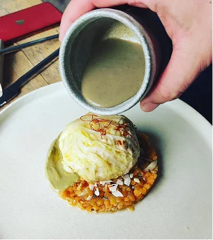 photo d'un plat dressé du restaurant Yuta
