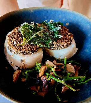 photo d'un plat dressé du restaurant Yuta